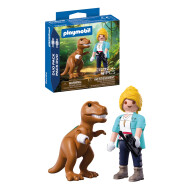 Playmobil DuoPack T-Rex avec chercheuse - 72172 - Marque Playmobil - Age à partir de 4 ans - Collection DuoPack
