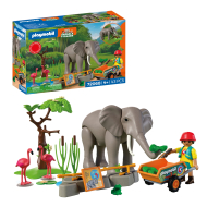 Playmobil Animals & Friends Éléphant avec soigneur - 72068