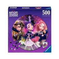 Ravensburger Kpop Demon Hunters Puzzle rond - 500 pièces - Marque Ravensburger - Age à partir de 12 ans