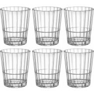Bormioli Rocco Oxford Verres à Cocktail / Whisky / Eau - 310ml - Verre - Transparent - 6 Pièces