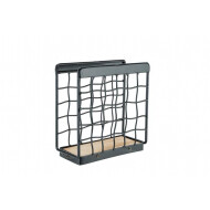 Cosy&Trendy Porte-serviettes Torre - 15,5x7,5x16cm - Métal - Noir - Marque Cosy & Trendy