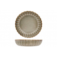 Cosy&Trendy Astera Assiette Creuse - Ø22cm - Grès - Beige - Marque Cosy & Trendy - Matériel Poterie - Couleur Beige