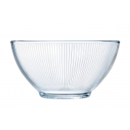 Luminarc Bol - Rayée - 500ml - Verre - Matériel Verre - Couleur Transparant