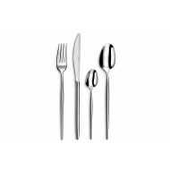 Amefa Soprano Bestekset - 6 Personen - Hoogglans Gepolijst - Chroomstaal/RVS - Mat Zwart - 24 Stuks - Merk Amefa