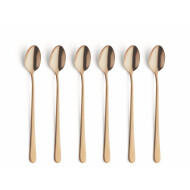 Amefa Austin Vintage Cuillères à Glace - 20,5cm - Acier Inoxydable - Or - 6 Pièces - Marque Amefa