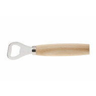 Cosy&Trendy Ouvre-bouteille - 15cm - Bois D’hévéa - Argenté - Marque Cosy & Trendy