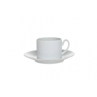 Costa Verde Berlin Tasse à Thé avec Soucoupe - Blanc - Couleur Blanc