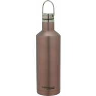 Thermos Traveler Bouteille Isotherme - 0,5L - Ø7xH24cm - Inox - Marron - Contenu 500 ml - Couleur Brun