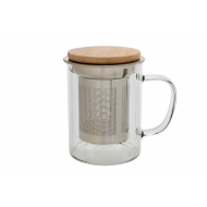 Cosy&Trendy Verre à Thé - Avec Filtre - 400ml - Verre Borosilicate - Transparent - Marque Cosy & Trendy - Couleur Transparant