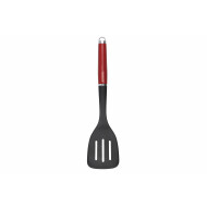 KitchenAid Spatule à Fente - Résistante à La Chaleur - Plastique - Rouge Impérial - Marque KitchenAid