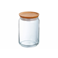 Luminarc Pure Jar Bocal de Conservation - 1L - Verre - 1 Pièce - Matériel Verre - Couleur Transparant