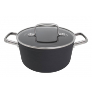 Arcos Samoa Casserole Induction - 1,5L - Ø16cm - Aluminium - Noir - Convient pour Induction