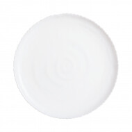 Luminarc Ammonite Assiette Plate - Ø26cm - Opale - 6 Pièces - Couleur Blanc - Matériel Poterie