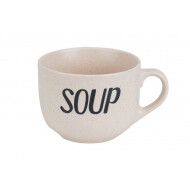 Cosy&Trendy Bol à Soupe - Ø11x8,5cm - 510ml - Grès - Crème - Marque Cosy & Trendy - Couleur Crème