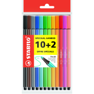 Stabilo Pen 68 Eco-Pack Stiften 10+2 Gratis - Multicolor - Merk Stabilo - Kleur Multicolor - Type schrijfgerief Kleurstift