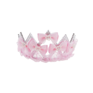 Prinsessentiara met Parels - Meisjes - One Size - Roze