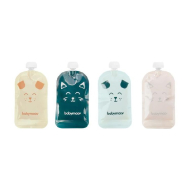 Babymoov Herbruikbare Knijpzakjes - 150ml - Plastiek - Multicolor - 20 Stuks - Merk Babymoov