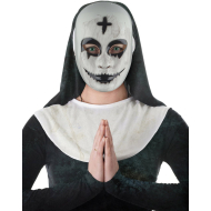 Eng Nonnenmasker - One Size - Volwassene - Wit