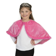 Prinsessencape - Meisjes - One Size - Roze