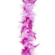 Boa van Veren met Zilverdraad - 200cm - Roze