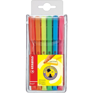 Stabilo Flash en étui Surligneurs - Multicolores - 6 Pièces - Marque Stabilo - Couleur Multicolore - Type d'écriture Marqueur