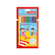 Stabilo Trio Thick Crayons de Couleur - Multicolores - 12 Pièces - Marque Stabilo - Type d'écriture Crayon de couleur