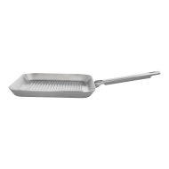 Demeyere Resto Poêle à Griller - 24x24cm - Acier Inoxydable - Argent - Marque Resto by Demeyere - Convient pour Électrique,Halogeen,Keramisch,Induction,Gaz