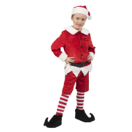 Costume Lutin de Noël - Taille 98 - Rouge - Age 2 jusqu'à 3 ans - Taille  98 - Sexe Garçon