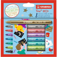 Stabilo Trio Deco Feutres - Multicolores - 8 Pièces - Marque Stabilo - Couleur Multicolore - Type d'écriture Stylo feutre