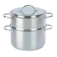 Demeyere Stoompan - Ø20cm - RVS - Inox - 2 Stuks - Merk Demeyere - Geschikt voor Gas,Keramisch,Electrisch,Inductie,Halogeen