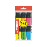 Stabilo Boss Mini Surligneurs 4+2 Gratuits - Multicolores - Marque Stabilo - Type d'écriture Marqueur - Couleur Multicolore