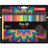 Stabilo Pen 68 Arty Stylos - Multicolores - 30 Pièces - Marque Stabilo - Type d'écriture Feutre de couleur - Couleur Multicolore