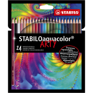 Stabilo Aquacolor Arty Crayons de Couleur - Multicolores - 24 Pièces - Marque Stabilo - Type d'écriture Crayon de couleur