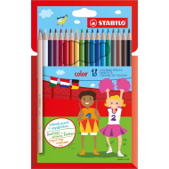 Stabilo Color Wallet Crayons de Couleur - Multicolores - 18 Pièces - Marque Stabilo - Type d'écriture Crayon de couleur