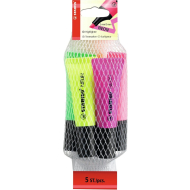 Stabilo Neon Pack Surligneurs - Multicolores - 5 Pièces - Marque Stabilo - Type d'écriture Marqueur - Couleur Multicolore