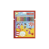 Stabilo Trio Thick Crayons de Couleur - Multicolores - 18 Pièces - Marque Stabilo - Type d'écriture Crayon de couleur
