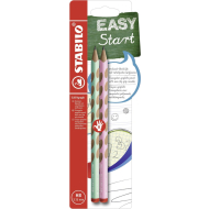 Stabilo Easygraph Crayon Droitier - Vert/Rose - 2 Pièces - Marque Stabilo - Type d'écriture Crayon général