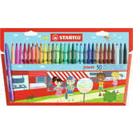 Stabilo Power Feutres - Multicolores - 30 Pièces - Marque Stabilo - Couleur Multicolore - Type d'écriture Stylo feutre