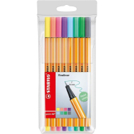 Stabilo Point 88 Feutres Fins - Multicolores - 8 Pièces - Marque Stabilo - Type d'écriture Fineliner - Couleur Multicolore