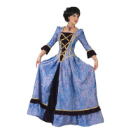 Robe Demoiselle Caroline - Déguisement - Taille 44-46 - Violet - Taille  44/46 - Sexe Dames
