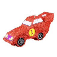 Piñata Raceauto - 55x23x15cm - Papier - Rood