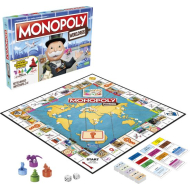 Hasbro Monopoly Wereldreis - Bordspel - Vanaf 8 Jaar - Merk Hasbro - Leeftijd vanaf 8 jaar