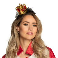 Diadeem Koningin - Dames - Zwart