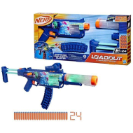 Nerf Load Out Cyberlight Ghost – 24 fléchettes N1 – À partir de 8 ans - Marque Nerf - Age à partir de 8 ans