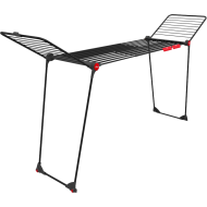 Vileda Infinity Flex Ultimate Droogrek - 30m Drooglengte - Staal - Zwart/Rood - Merk Vileda - Materiaal Staal