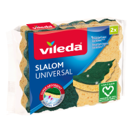 Vileda Slalom Universal Éponges à Récurer - Jaune/Vert - 2 Pièces - Marque Vileda - Couleur Jaune,Vert - Matériel Éponge