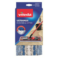 Vileda UltraMax Replacement - 38x0,5cm - Microfibre - Rouge/Bleu - Marque Vileda - Matériel Microfibre - Couleur Bleu,Rouge