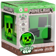 Minecraft Creeper SquishyGlo - Oplaadbare Siliconen Lamp - Merk Bigben Interactive - Dimbaar Ja - Kleur Groen