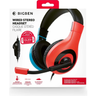 Nintendo Switch Stereo Gaming Headset V1 - Blauw/Rood - Opties Over ear