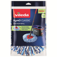 Vileda H2Pro Classic Spin Mop Replacement - 30x5cm - Microfibre - Bleu/Blanc - Marque Vileda - Couleur Bleu,Blanc - Matériel Microfibre